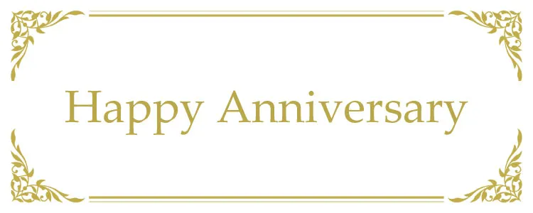 Happy Anniversary